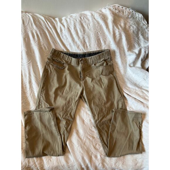 Iron Co. Tan Brown Denim Jeans Mens 36x30 - Picture 3 of 5